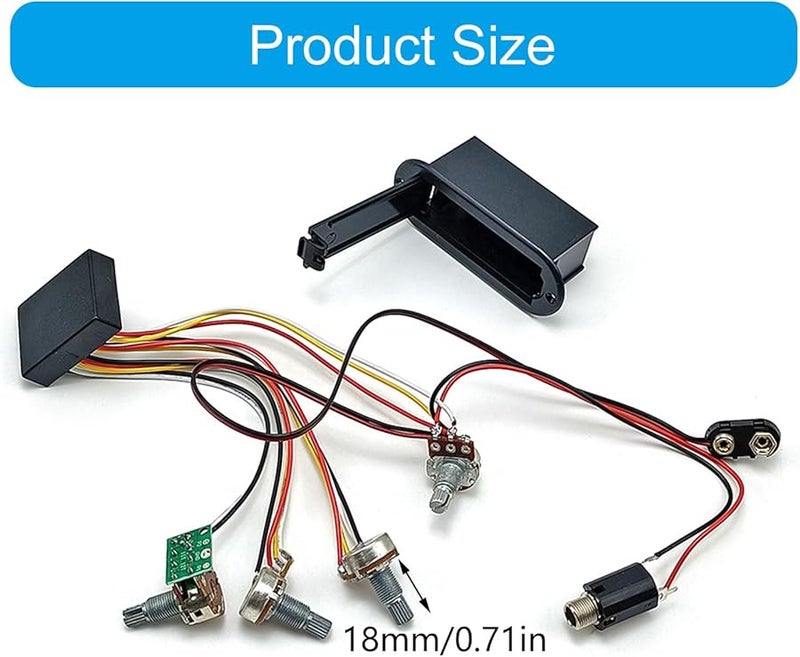 Active Bass Guitar Preamp Pickup Control System For Electric Bass Studio Equipment - Image 5